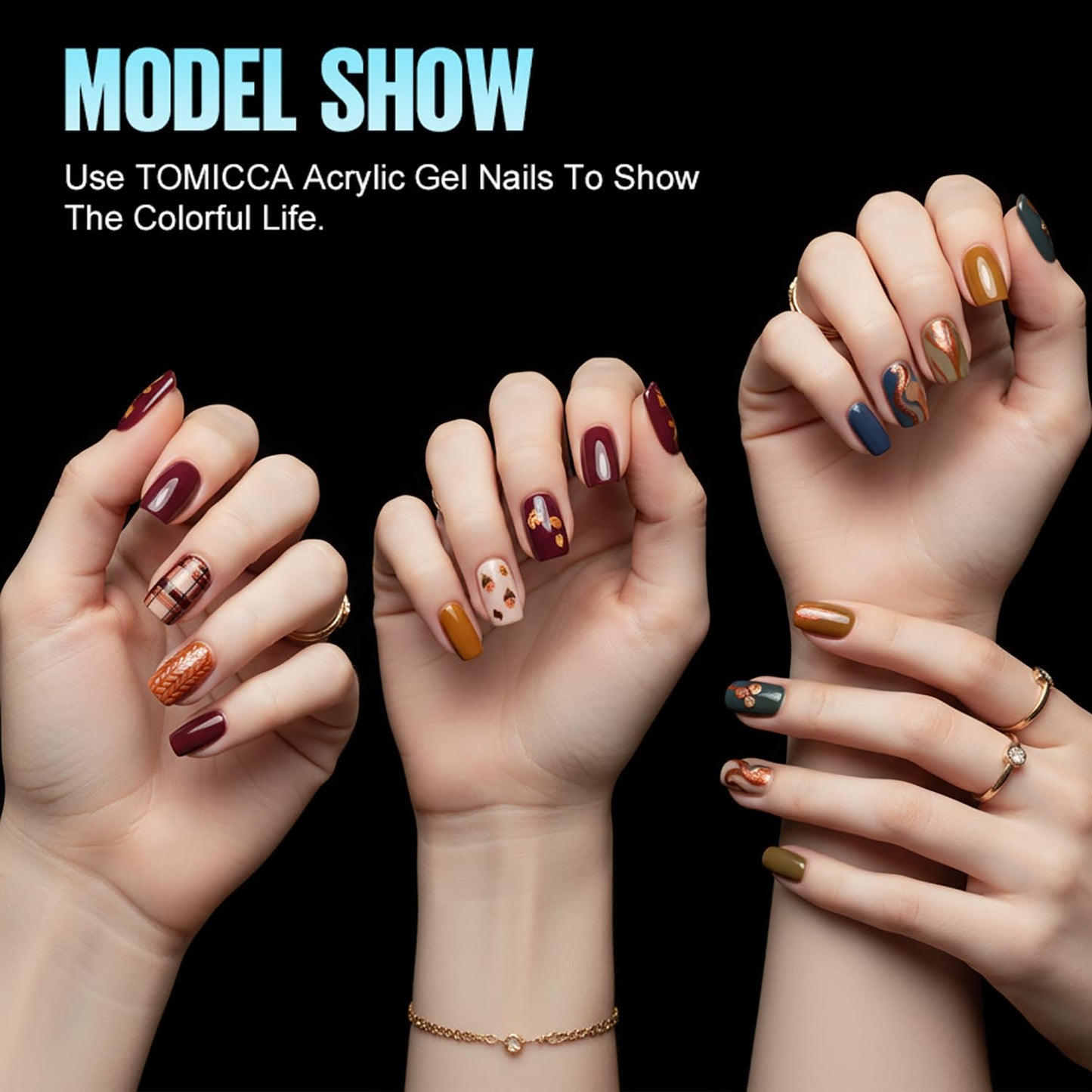 TOMICCA Short Nail Tips Extra Short Square Nail Tips, 192Pcs Fake Nails 12 Sizes Acrylic Clear Nails for Beginner and Professional DIY Gel Nails Salon-Velvo Beauty