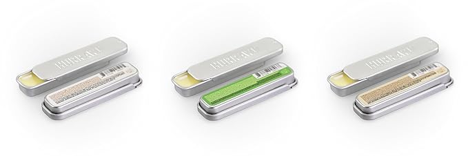 Hurraw! Coconut, Mint, Vanilla Lip Balm Slim Slider Tins, 3 Pack Bundle: Organic, Certified Vegan, Cruelty and Gluten Free. Non-GMO, All Natural Ingredients. Bee, Shea, Soy and Palm Free. Made in USA-Velvo Beauty