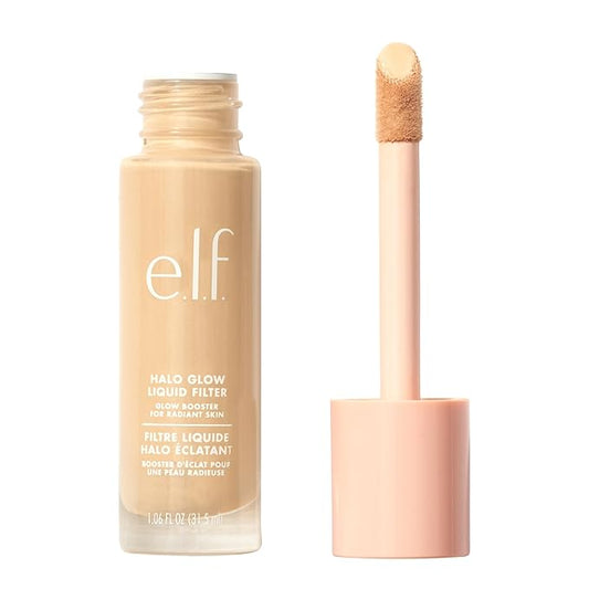 e.l.f. Halo Glow Liquid Filter, Complexion Booster For A Glowing, Soft-Focus Look, Infused With Hyaluronic Acid, Vegan & Cruelty-Free, 0.5 Fair-Velvo Beauty