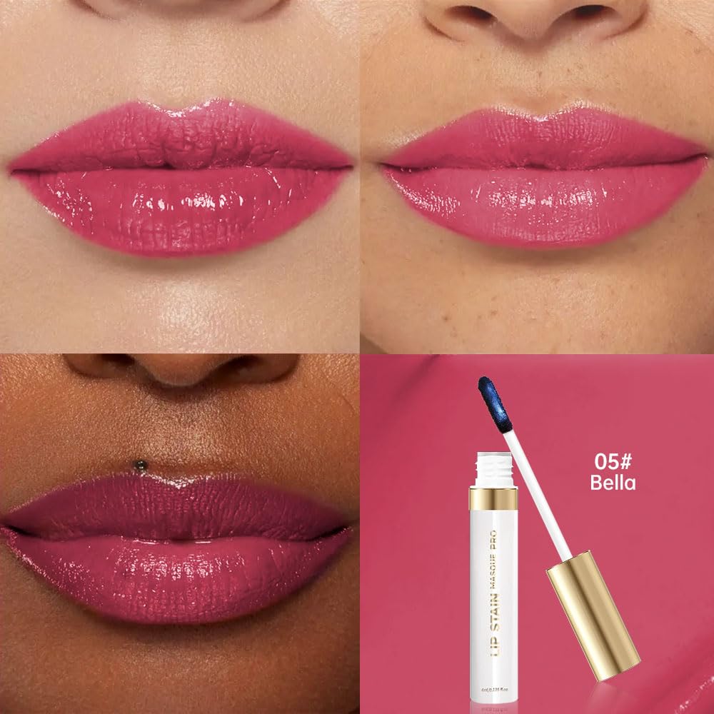 Lip Stain - Wipe-Off & Peel Off Lip Color | Waterproof, Long Lasting, Transfer-Resistant, Smudge-Proof Lip Tint | Easy Wipe Finish, High Pigment | All-Day Vibrant Kiss-Proof Lip Stain,Soft Rosy Brown-Velvo Beauty