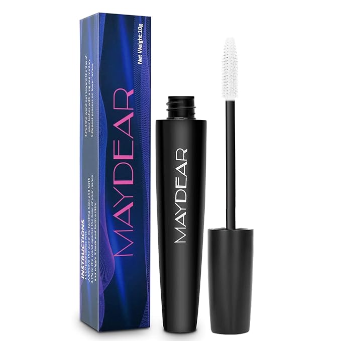 Maydear White Mascara – Volumizing, Curling & Lengthening Mascara for Intense Definition & Long-Lasting Smudge-Proof Wear – Perfect for Party & Stage Makeup-Velvo Beauty