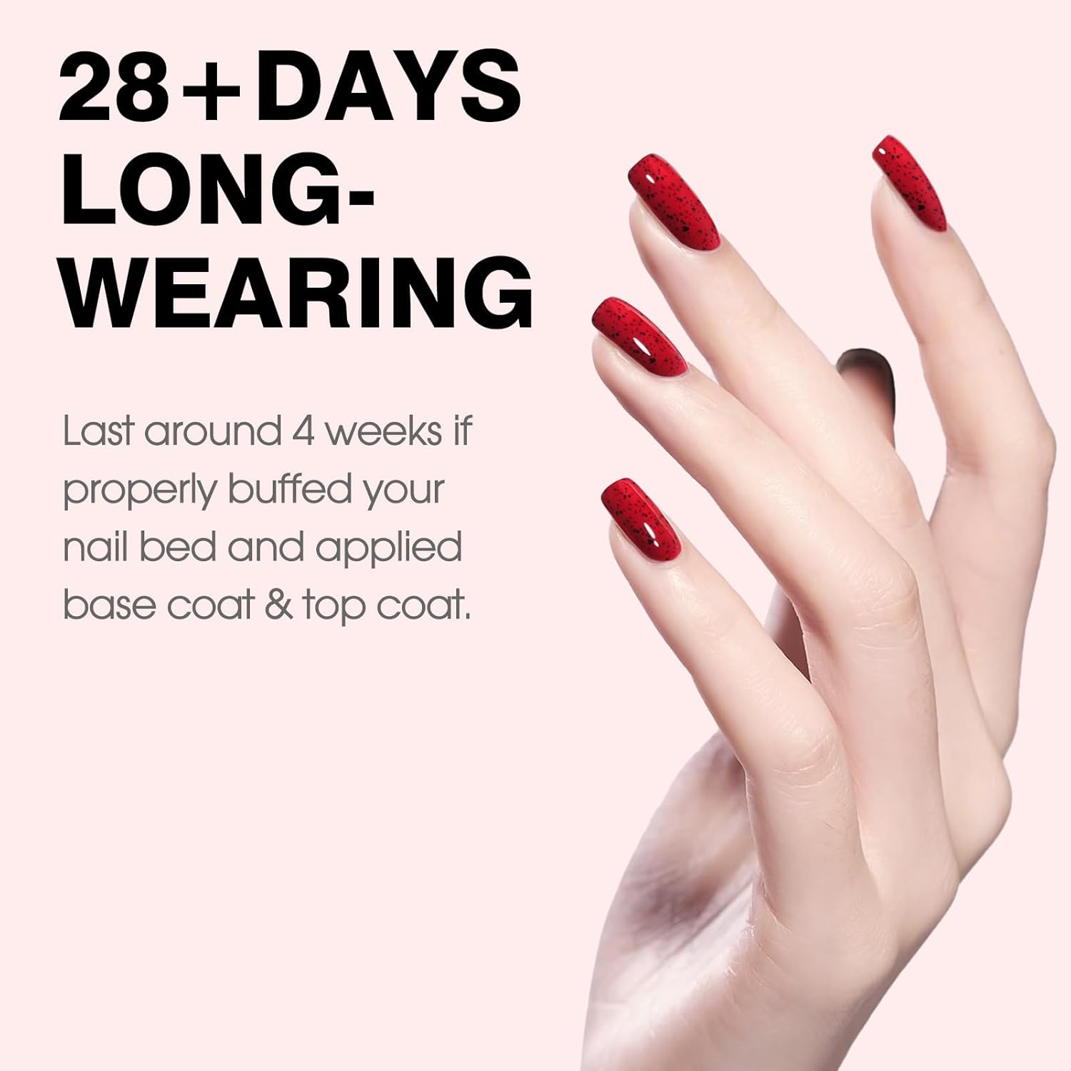 CANNI Wine Red Glitter Gel Polish – 9ML Sparkly Soak-Off UV/LED Gel Nail Polish for French Manicure, DIY or Salon Use-Velvo Beauty