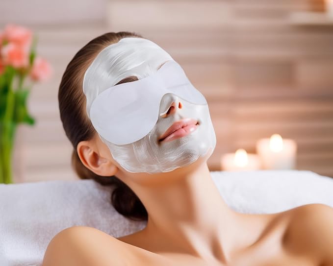 PENTA ANGEL Disposable Eye Mask Paper 50 Sheets Non Woven Eye Care Patches Cotton Spa Eye Pads Covers for Facial Skincare (100)-Velvo Beauty