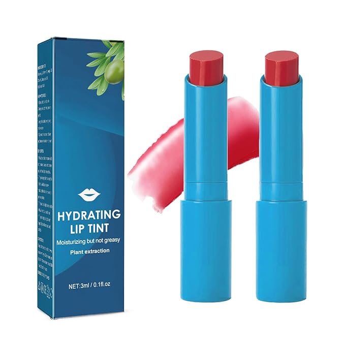 2pcs Thrive Lip Tint Hydrating, Strong Moisturizing Effect Tinted Lip Balm Hydrating, Natural Ingredients Sheer Moisture Lip Tint, Non-Sticky and Long-Lasting Lip Care-Velvo Beauty