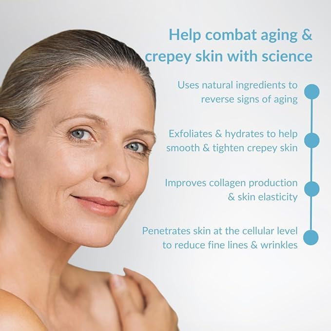 Hygieia Crepey Skin Liposomal Repair Cream – Anti-Aging Crepe Corrector Lotion for Loose Skin (Arms, Neck & Body) & Wrinkles – Retinol & Hyaluronic Acid Firming Cream with Idebenone – Made in USA, 4oz-Velvo Beauty