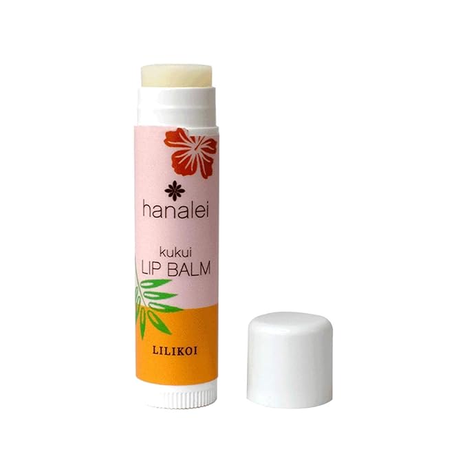 Hanalei Lip Balm and Moisturizer - Natural Kukui Oil and Beeswax Lip Moisturizer to Hydrate and Replenish Dry, Chapped Lips - Made in USA - Lilikoi-Velvo Beauty