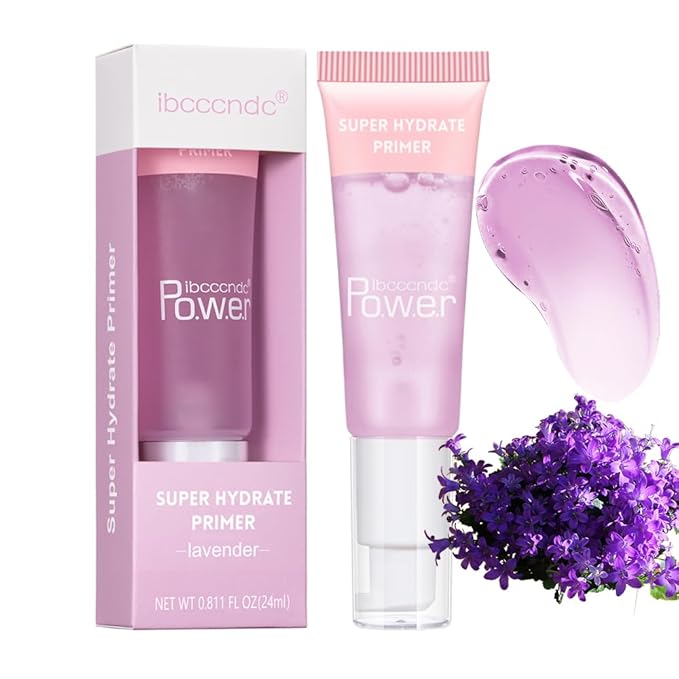 AKARY Gel-Based & Hydrating Face Primer For Smoothing Skin & Gripping Makeup with Vitamin E, Long-Wear Foundation Face Primer for Oil Control, Even Fine Lines, 0.81 Fl Oz, 06 Lavender-Velvo Beauty