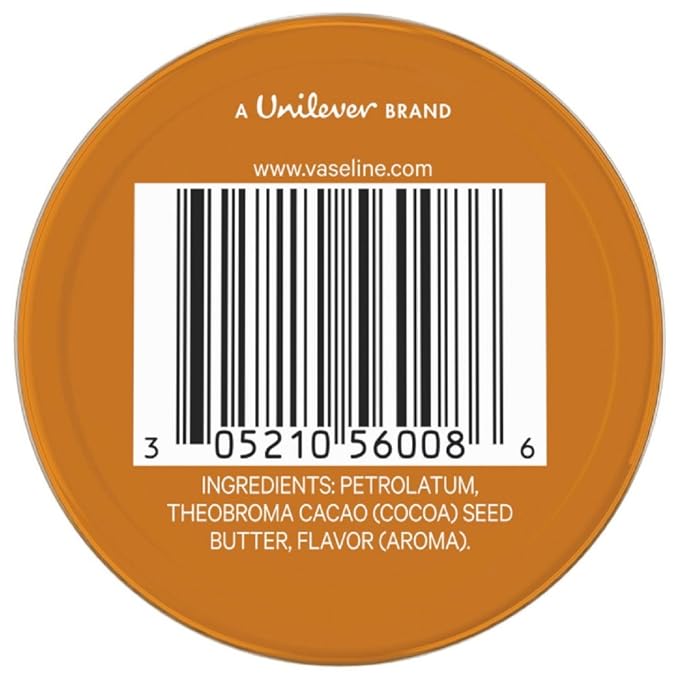 Vaseline Lip Therapy Lip Balm Tin, Cocoa Butter, 0.6 oz-Velvo Beauty