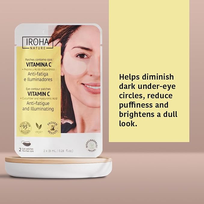 Eye Masks for Anti-Fatigue & Illuminating, Pack of 5 Pairs - Reduces Dark Circles, Puffiness - Hydrating with Vitamin C, Cucumber, Hyaluronic Acid - Vegan, Cruelty-Free Skincare Treatment-Velvo Beauty