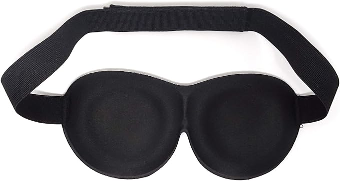 Honbay 3D Funny Eyeshade Soft Sleep Eye Mask with Adjustable Head Strap for Travel, Game, Party, Rest, Sleeping, etc (for Man) Black-Velvo Beauty
