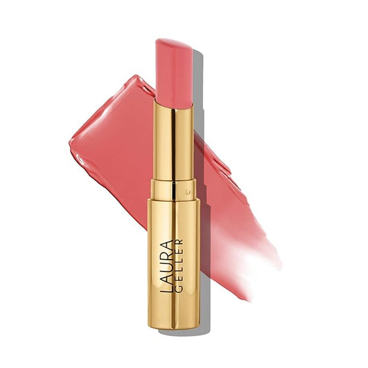 LAURA GELLER NEW YORK Jelly Balm Moisturizing Tinted Lip Color - Pink About It - Hydrating Vitamin E - Semi-Shine Finish-Velvo Beauty