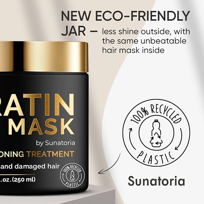 SUNATORIA Keratin Hair Mask - Deep Conditioner for Dry Damaged Hair - Hydrates, Repairs, Nourishes - Keratin Hair Treatment - Deep Conditioning Hair Mask - Keratina Mascarilla Para el Cabello-Velvo Beauty
