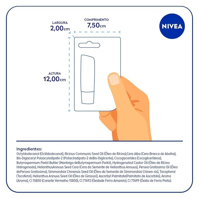 NIVEA Cherry Shine Lip Moisturizer Deep Hydration 4, 8g, Nivea, Cherry-Velvo Beauty