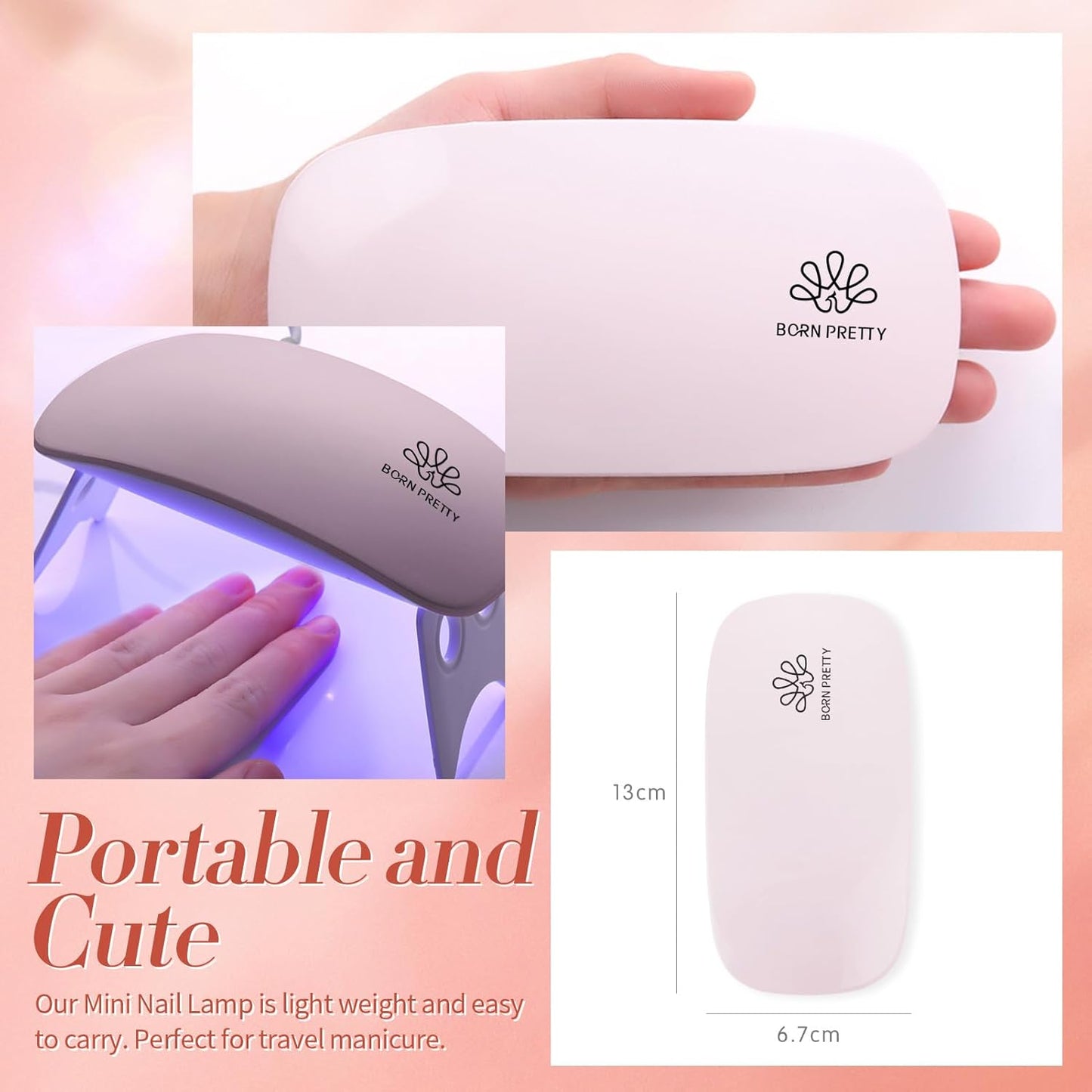 BORN PRETTY Extension Nail Gel Kit-6 Colors Gel Kit Nude Clear Jelly All-In-1 Set Builder Glue with U V Lamp Base Top Coat Set Forms French Manicure Set for Beginner-Velvo Beauty