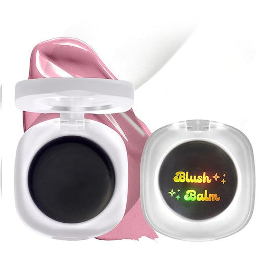 Color Changing Blush,3-in-1 Warm Change Blush,Pink Cream Blush,Transparent Crystal Color Changing Magic Gel,Blush PH Temperature Changing Long Lasting Blendable Natural Finish for All Skin Tone(02)-Velvo Beauty