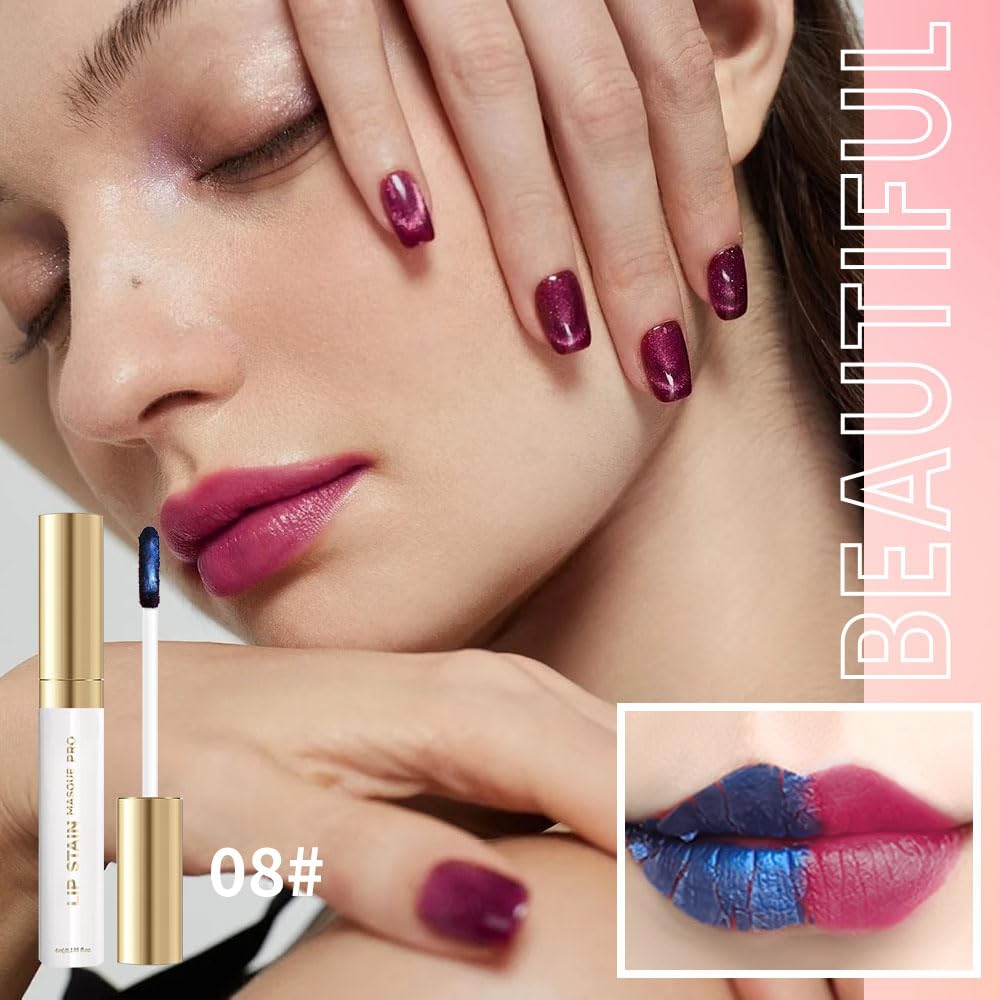 Lip Stain Peel Off – Long Lasting Waterproof Lip Tint, Smudge Proof Transfer Resistant Lip Stains Tattoo,High Pigment Matte Lip Color, Kiss Proof Peel Off Lip Stain Masque,All-Day Stay Lip Makeup 08#-Velvo Beauty