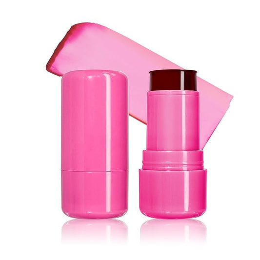Cool Milk Jelly Blush, Sheer Lip & Cheek Stain, Buildable Watercolor Finish, Vivid Color Water Jelly Tint Lipstick, Long Lasting, Milk blush Watercolor Finish Tinted Lip Gloss for Women, 04-Velvo Beauty