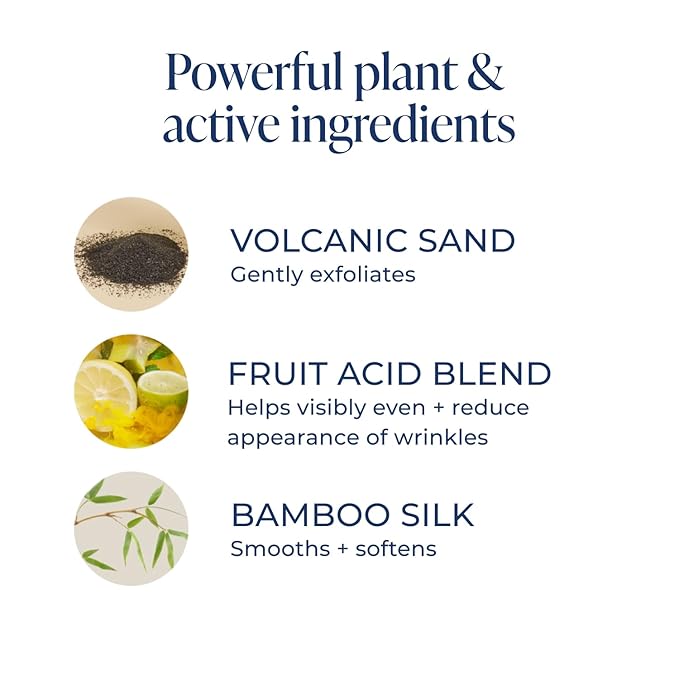 Kind Science Micro Exfoliant Face Scrub - 2-in-1 Exfoliating Face Wash + Facial Mask with AHA to Smooth & Hydrate Skin - Paraben & Fragrance Free, Cruelty Free, 2 oz-Velvo Beauty