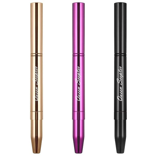 Retractable Dual End Lip Brush Concealer Brush with Cap, Lipstick Eyeshadow Foundation Makeup Brushes Gold, Black, Purple-Velvo Beauty