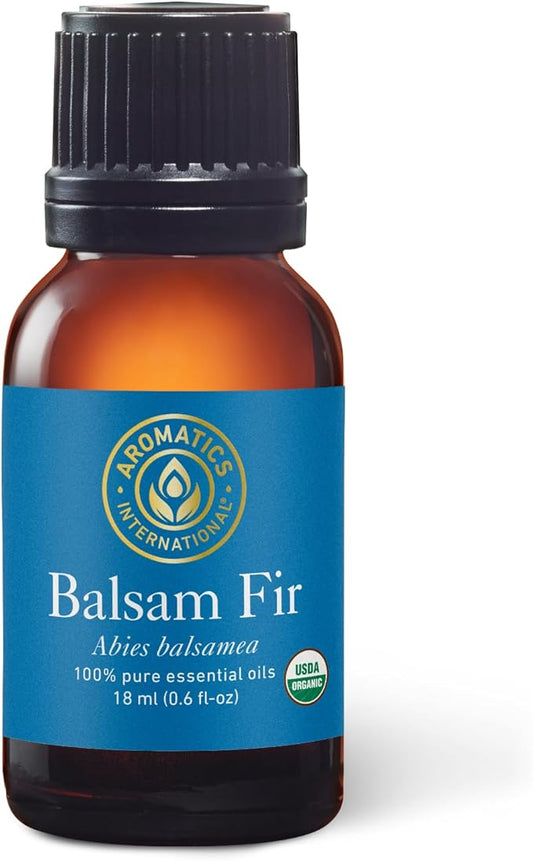 Aromatics International Premium Organic Balsam Fir Essential Oil 18ml | 100% Pure Essential Oil for Diffusion & Aromatherapy-Velvo Beauty