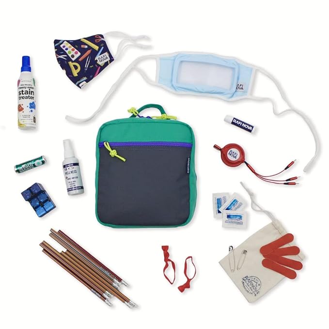 Oh Shit Kit Teachers Edition With All Essentials Face Coverings, Lip Balm, Adaptable Phone Charger and More-Velvo Beauty