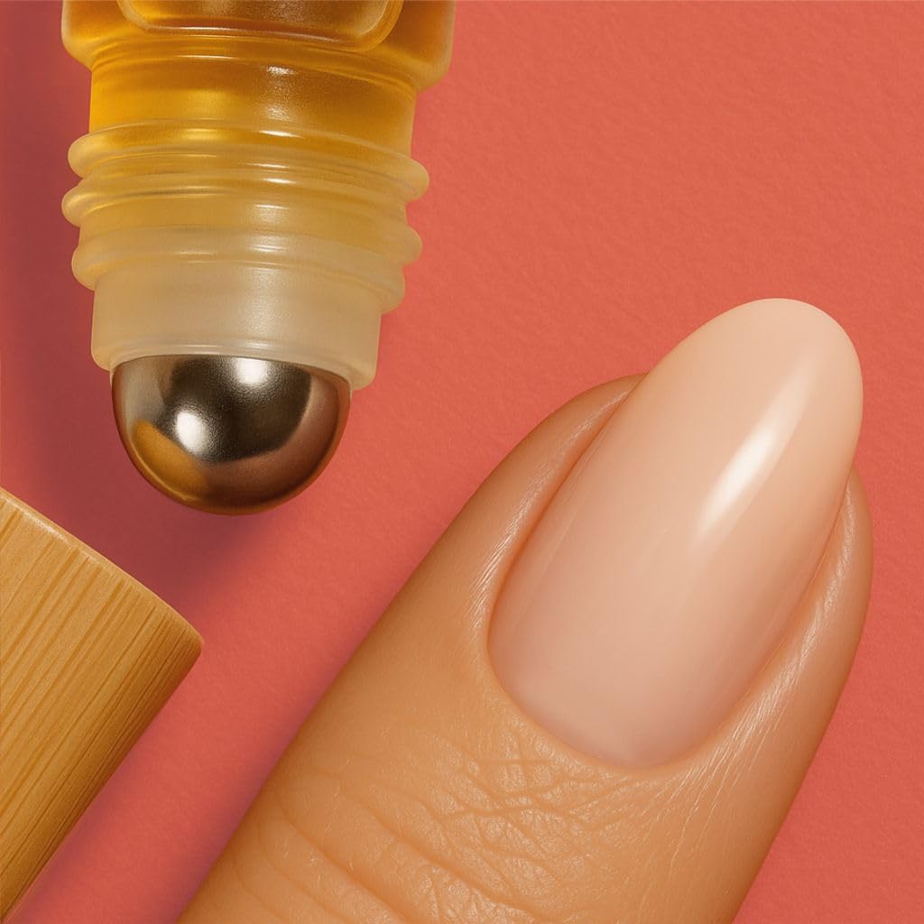 Cuticle Oil for Nail Strengthening and Growth – Hydrating, Vegan, Organic Formula with Jojoba & Vitamin E | 3 Signature Fragrances | 5mL Roll-On (0.17 Fl Oz, Rose Fragrance)-Velvo Beauty