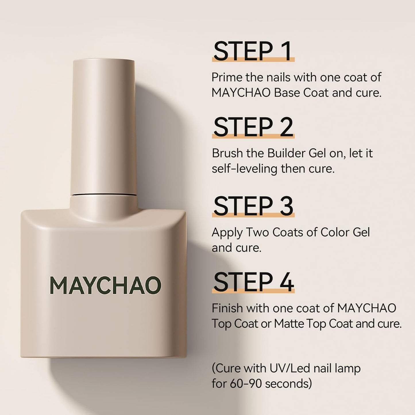 MAYCHAO Builder Gel for Nails 7 in 1 Nail Builder Strengthener Gel Nail Polish in a Bottle for DIY Home Salon Gifts-Velvo Beauty