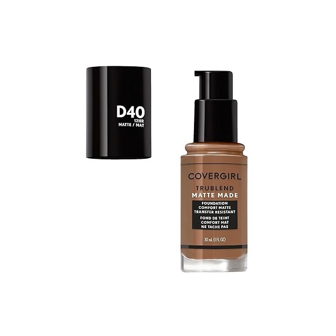 COVERGIRL TruBlend Matte Made Liquid Foundation, Deep Bronze , 1 Fl Oz (Pack of 1)-Velvo Beauty