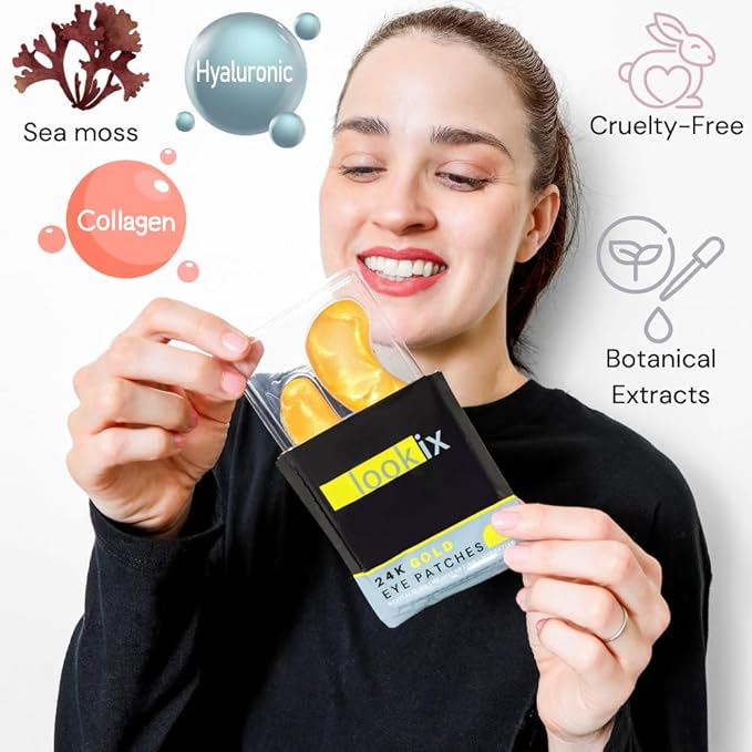 Under Eye Patches for Dark Circles and Puffiness - (15 pairs) Collagen Eye Masks with Natural Extracts for Wrinkle Reduction, Puffy Eyes & Eye Treatment Gels-Velvo Beauty