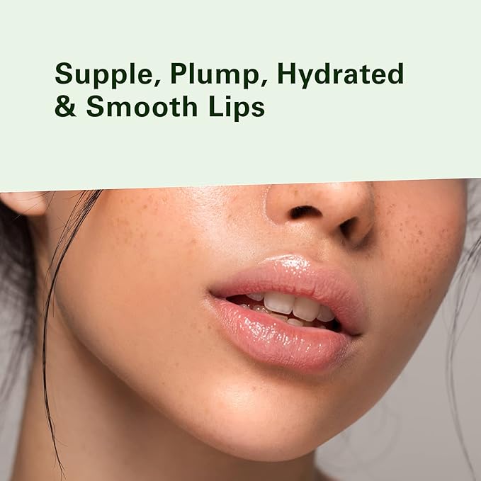 Collagen Lip Plumper Clinically Proven Natural Lip Enhancer for Fuller Softer Lips Increased Elasticity Reduce Fine Lines Hydrating Plump Gloss Lipstick Primer by M3 Naturals-Velvo Beauty