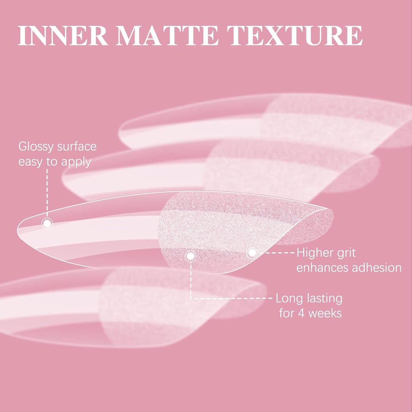 Medium Oval Nail Tips, SSWSBYKE 300pcs Soft Gel Nail Tips for Full Cover Pre-Shaped Acrylic Fake Nails Tips 15 Sizes Half Matte Press On Nails for Extension Home DIY Salon-Velvo Beauty