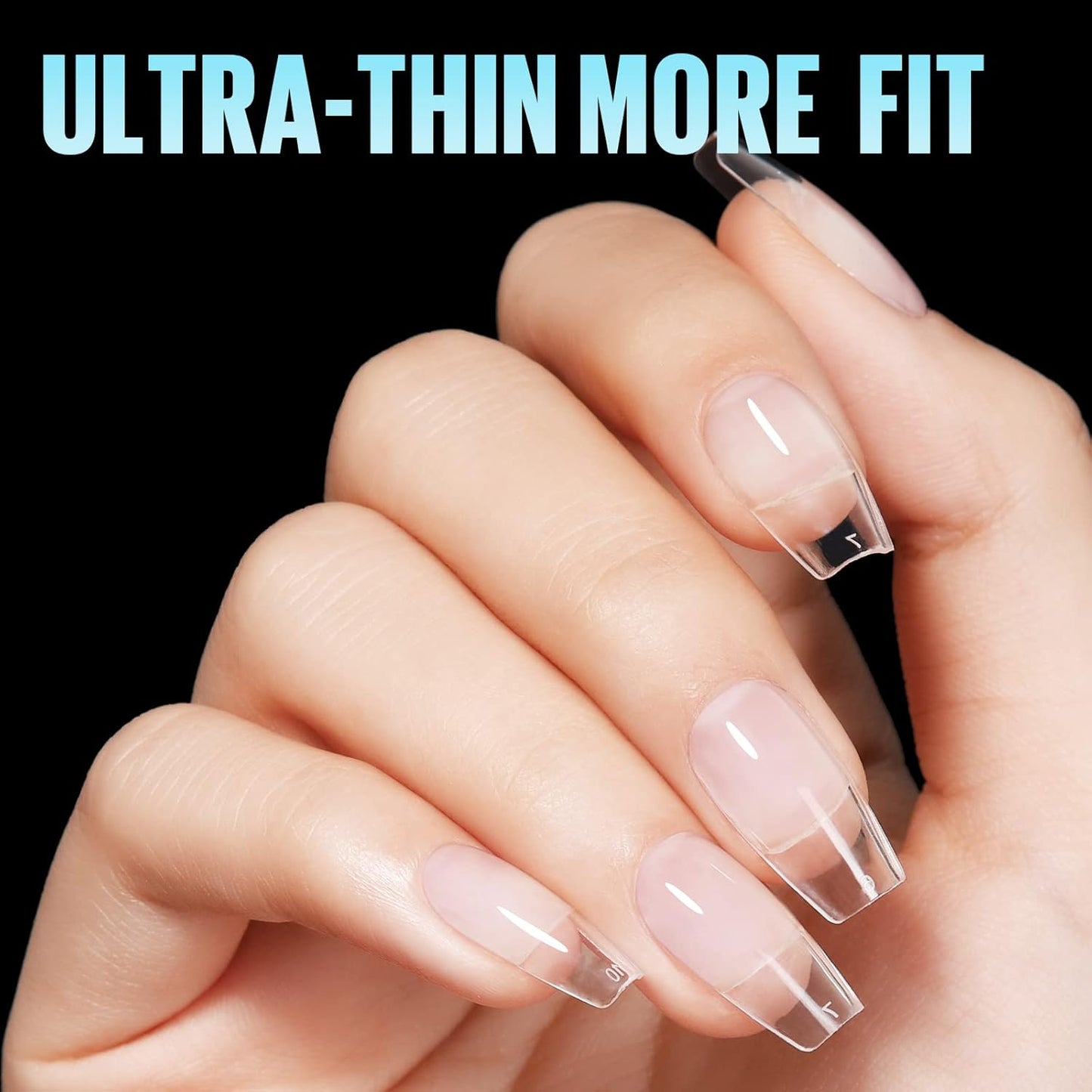 TOMICCA Medium Coffin Nail Tips, 360Pcs Half Matte Gel Nails, 15 Sizes Nail Extension Tips Set, Full Cover Pre Shaped Fake Nails for Beginner and Professional DIY Nail Salon-Velvo Beauty