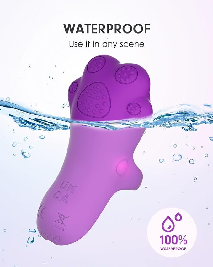 Portable Mini Facial Massage Ball, Waterproof Rechargeable Powerful Multifunctional Eye Face Finger and Neck Massager, Violet-Velvo Beauty