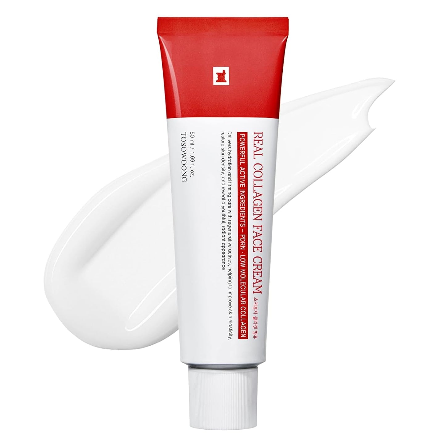 Real Collagen Face Cream, Face & Neck Collagen Face Moisturizer, Tightening, Firming, Lifting & Glow Boosting Cream with Collagen & Hyaluronic Acid, Korean Skincare, 50ml / 1.69 fl. oz.-Velvo Beauty