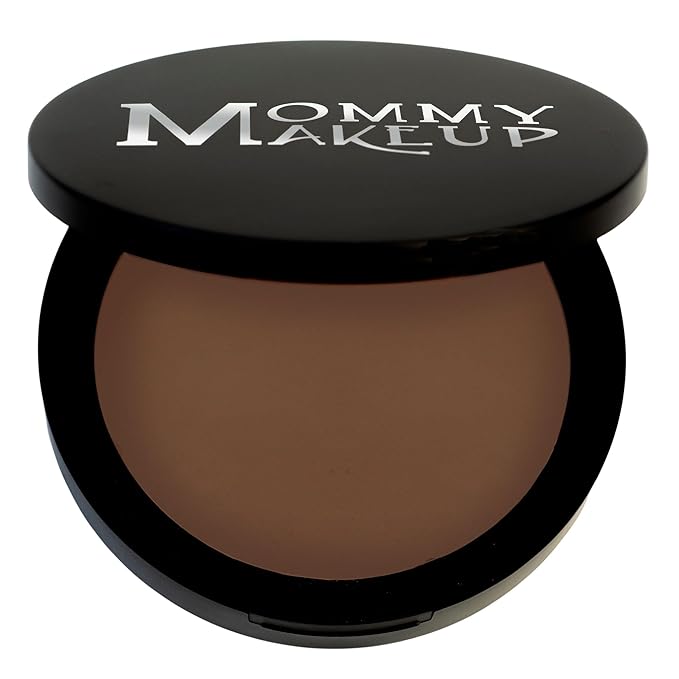 Mineral Dual Powder in COFFEE BREAK (Extra Dark) | 4-in-1 Pressed Mineral Foundation with SPF 15 for Flawless Glow & Soft Looking Skin | Oil Free, Talc Free, Gluten Free | 0.45 Oz | by Mommy Makeup-Velvo Beauty