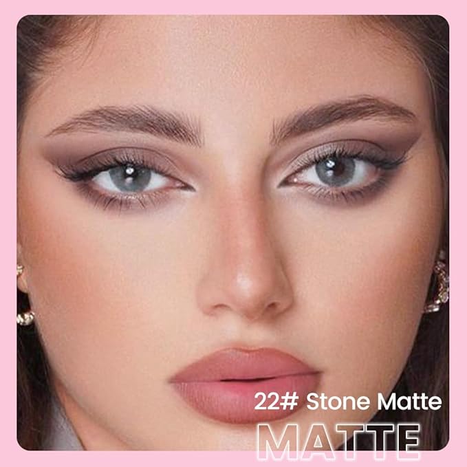 Kaely 2in1 Cream Eye Shadow Brightener Sticks for Eyes, Pencil Eyeshadow Applicator Stick Waterproof Pigmented, Eye Shadow Palette Highlighter Makeup, sombras para ojos, 22 Stone Matte-Velvo Beauty