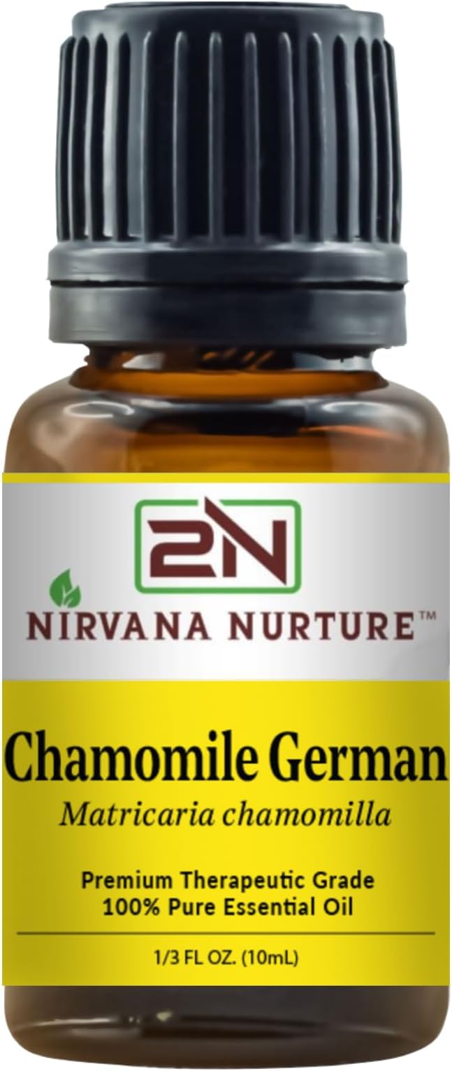 Chamomile German Essential Oil 100% Pure Premium Therapeutic Grade, Undiluted - Aromatherapy Diffuser for Calm and Relaxation, Skin Care, Hair Care-Velvo Beauty