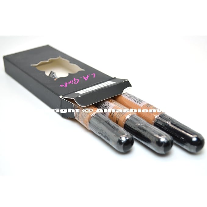 L.A. Girl Pro Concealer x GC983 Fawn HD High Definition Liquid, Assortment, 0.75 Ounce, (Pack of 3)-Velvo Beauty