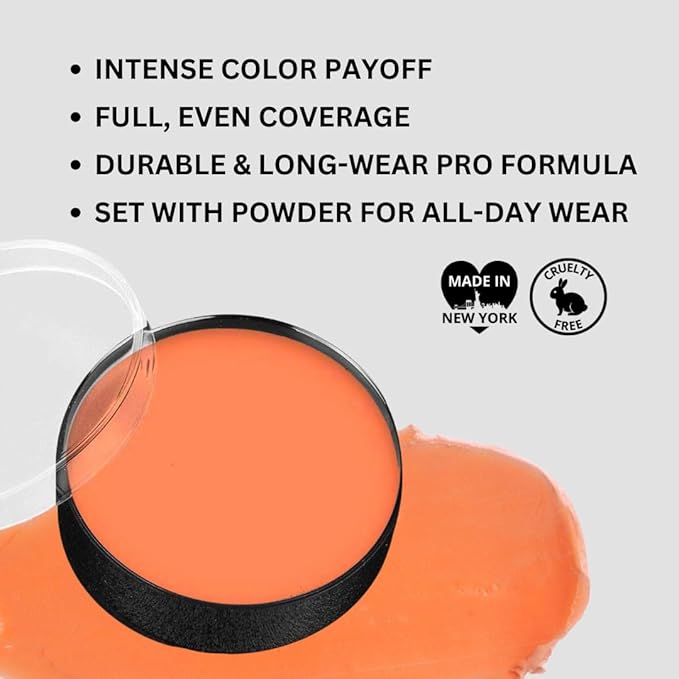 Mehron Makeup Color Cups | Stage, Foundation, Face Paint, Body Paint, Halloween | Face Paint Makeup | Greasepaint .5 oz (14 g) (Auguste)-Velvo Beauty