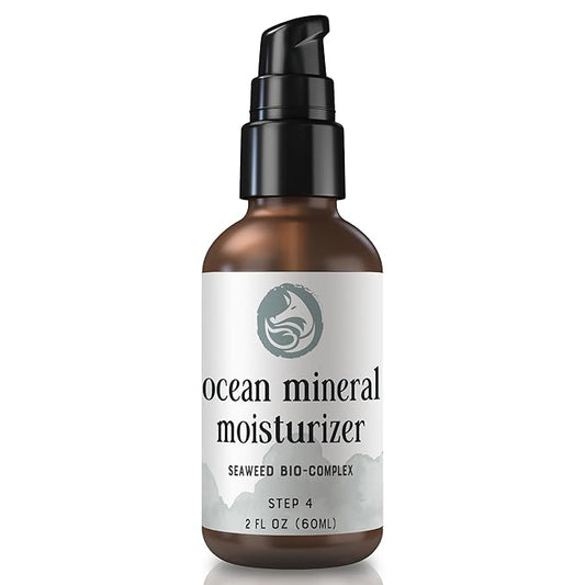 Ocean Mineral Facial Moisturizer - Vegan - Natural & Organic Face Lotion for Women Daily Use - Sensitive Oily Dry and Other Skin Types - Anti Aging Hydrating - Seaweed Bio-Complex 2 oz-Velvo Beauty