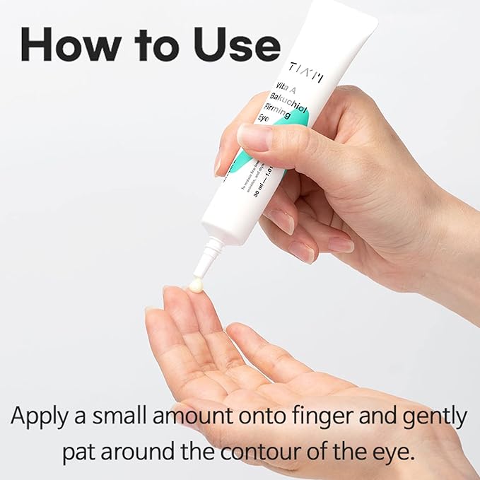 TIAM Vita A Bakuchiol Firming Eye Cream for Wrinkles, Anti-Aging, Dark Circles, and Puffiness, Fragrance-Free Under-Eye Treatment, 1.01 FL.OZ. / 30ml-Velvo Beauty