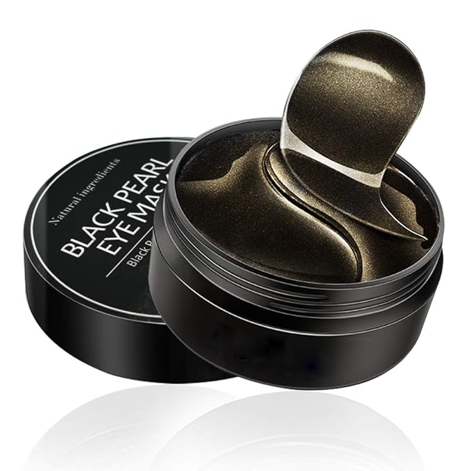 Under Eye Patches for Puffy Eyes: 60PCS Collagen Eye Gels Pads - Black Pearl Under Eye Mask - Reduce Dark Circles & Bags - Skin Eye Care Products-Velvo Beauty