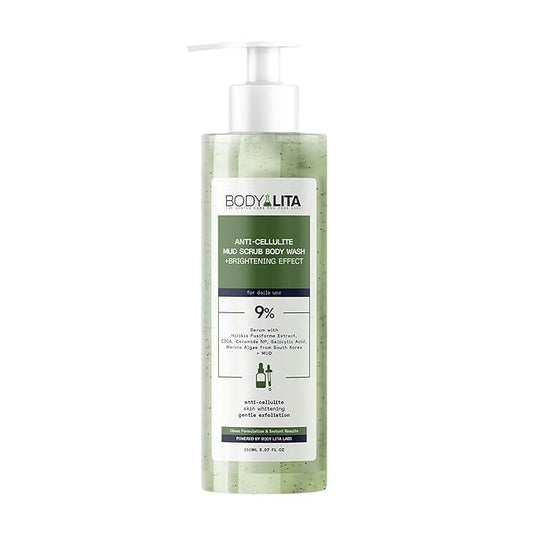 Anti Cellulite Mud Scrub Body Wash, Reduces Cellulite, Gentle Exfoliating, Improves Skin Texture, Provides a Smoother Look, 5.07 Fl Oz (1)-Velvo Beauty