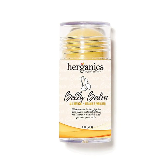 Stretch Mark Cream For Pregnancy and Belly Balm Oil Stick, Belly Oil For Pregnancy, Tummy Butter, Pregnancy Lotion 2 oz-Velvo Beauty