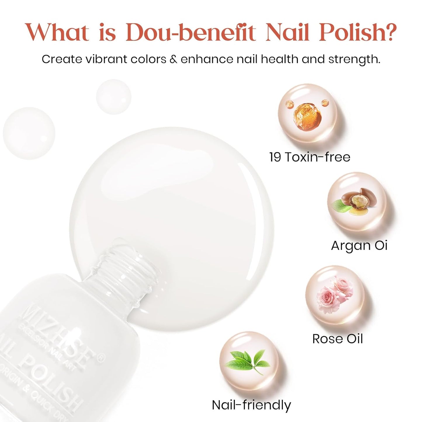 MIZHSE White Nail Polish Matte, 15ML Large Capacity Quick Dry Nail Lacquer for Nail Art Varnish, Mist Effect Matte Finish Velvet Nail Polish for Women Girl Nail Art DIY Home. 0.53 fl oz-Velvo Beauty