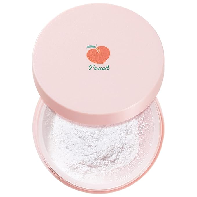 SKINFOOD Peach Cotton Multi Finish Powder 5g - Korean Peach Extract & Calamin Sebum Control Face Powder - Silky Setting Powder - Setting Powder for Oily Skin - Sweet Peach Scent for Soft Skin-Velvo Beauty