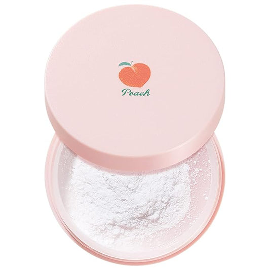 SKINFOOD Peach Cotton Multi Finish Powder 5g - Korean Peach Extract & Calamin Sebum Control Face Powder - Silky Setting Powder - Setting Powder for Oily Skin - Sweet Peach Scent for Soft Skin-Velvo Beauty