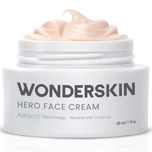Wonderskin Purevoc Hero Face Cream, Anti Wrinkle Moisturizing Face Cream, Hydrating Face Moisturizer for Women & Men, Anti Aging Face Moisturizer, Daily Facial Moisturizer for Dry Skin-Velvo Beauty