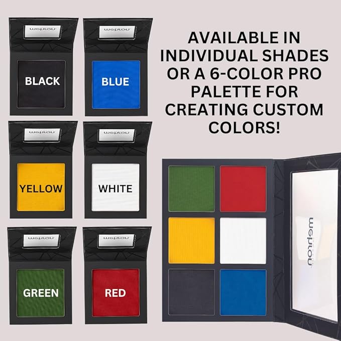 Mehron EDGE Face & Body Paint| Professional Water-Activated Face Paint Makeup | Made in the USA | For Cosplay, Halloween, & SFX (Mulit Color Palette)-Velvo Beauty