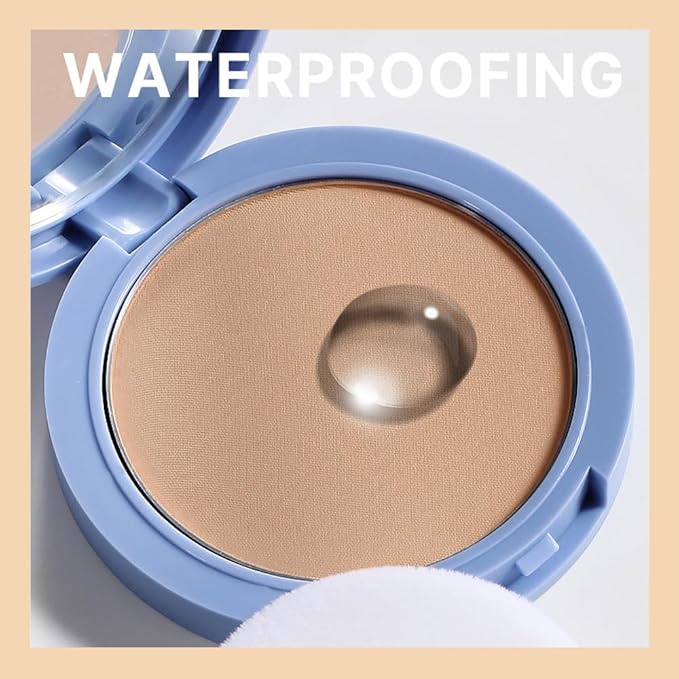 Oil Control Matte Perfection Face Pressed Powder,Matte Smooth Flawless Setting Powder Makeup, Polvo Compacto De Maquillaje, Waterproof Long Lasting, Cruelty Free, 0.35Oz(250 Radiant Sand, 1)-Velvo Beauty